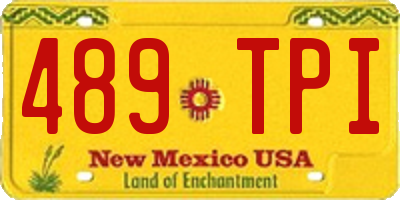 NM license plate 489TPI