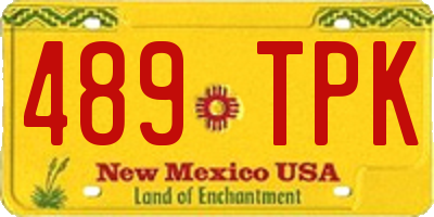 NM license plate 489TPK