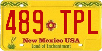 NM license plate 489TPL