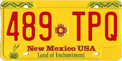 NM license plate 489TPQ