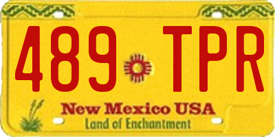 NM license plate 489TPR