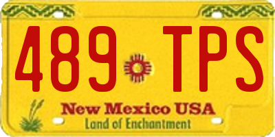 NM license plate 489TPS