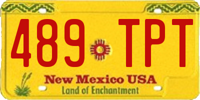NM license plate 489TPT
