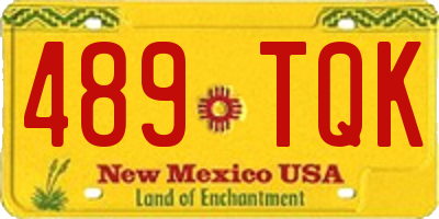 NM license plate 489TQK