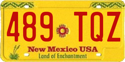 NM license plate 489TQZ