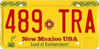 NM license plate 489TRA