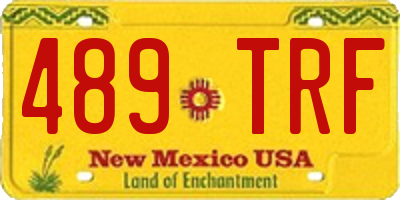 NM license plate 489TRF