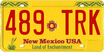 NM license plate 489TRK