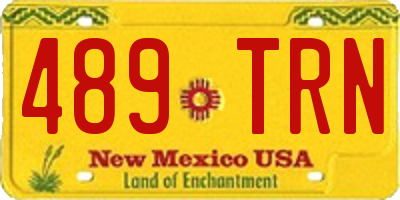 NM license plate 489TRN