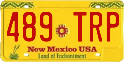 NM license plate 489TRP