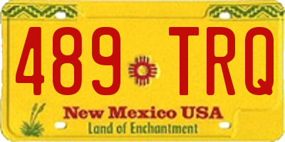 NM license plate 489TRQ