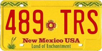 NM license plate 489TRS