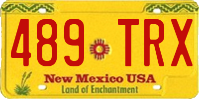 NM license plate 489TRX