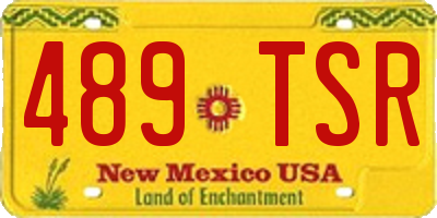 NM license plate 489TSR