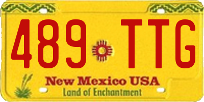 NM license plate 489TTG