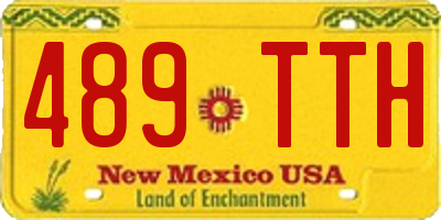 NM license plate 489TTH