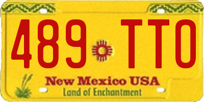 NM license plate 489TTO