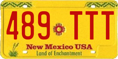 NM license plate 489TTT