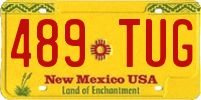 NM license plate 489TUG