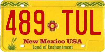 NM license plate 489TUL