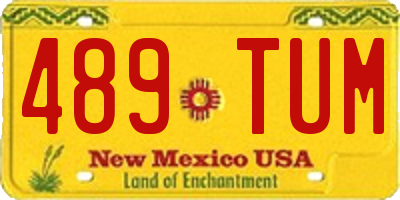 NM license plate 489TUM