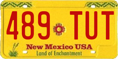 NM license plate 489TUT