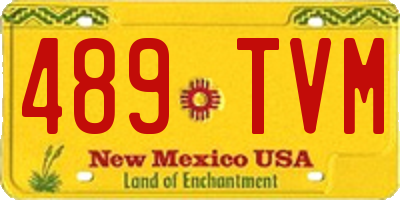 NM license plate 489TVM