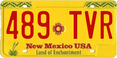 NM license plate 489TVR