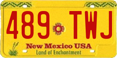 NM license plate 489TWJ