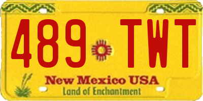 NM license plate 489TWT