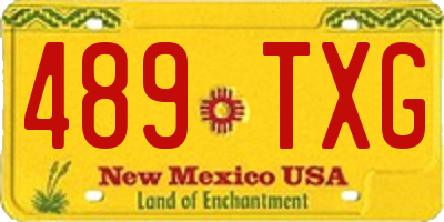 NM license plate 489TXG