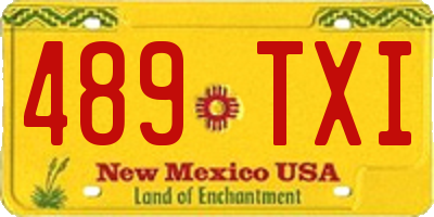NM license plate 489TXI