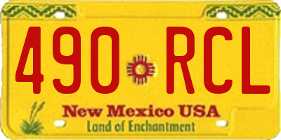 NM license plate 490RCL