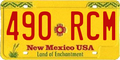 NM license plate 490RCM