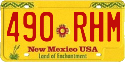 NM license plate 490RHM