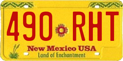 NM license plate 490RHT