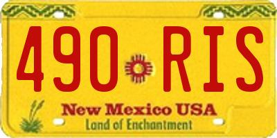 NM license plate 490RIS