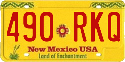 NM license plate 490RKQ