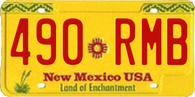 NM license plate 490RMB