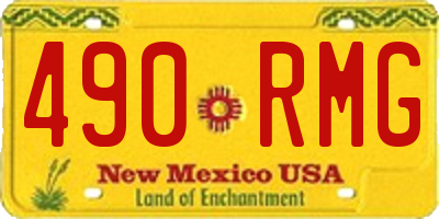 NM license plate 490RMG