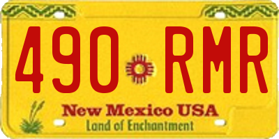 NM license plate 490RMR