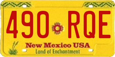 NM license plate 490RQE
