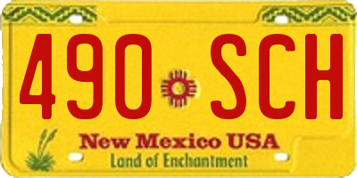 NM license plate 490SCH
