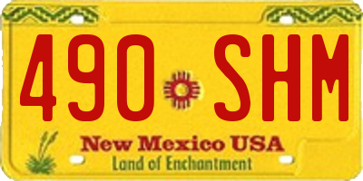 NM license plate 490SHM
