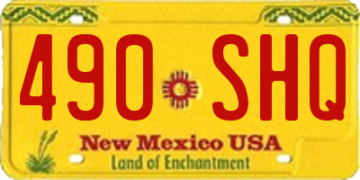 NM license plate 490SHQ
