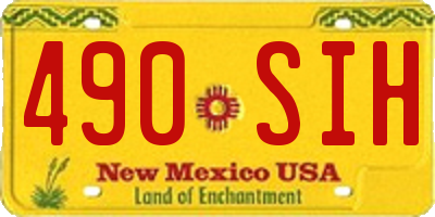 NM license plate 490SIH