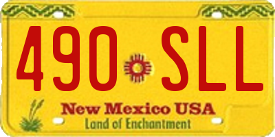 NM license plate 490SLL