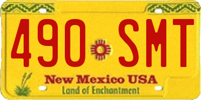NM license plate 490SMT