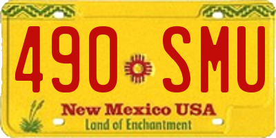 NM license plate 490SMU