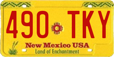 NM license plate 490TKY